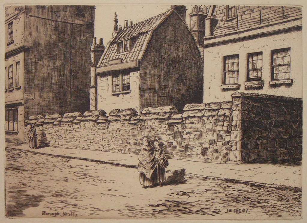 Etching - The City Walls - Ellison